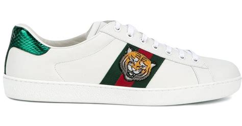 gucci low top tiger|Gucci ace embroidered tiger.